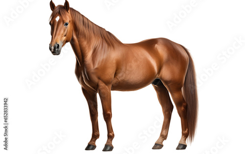 Danish Warmblood Horse Isolated on Transparent Background PNG. Generative AI