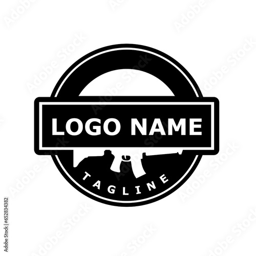 Gun Logo can be use for icon, sign, community