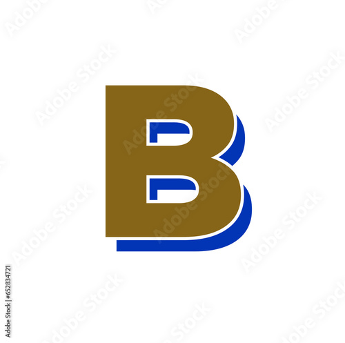 A vector illustration of the golden B letter Free Download A vector illustration of the golden B letter - GFXLoad