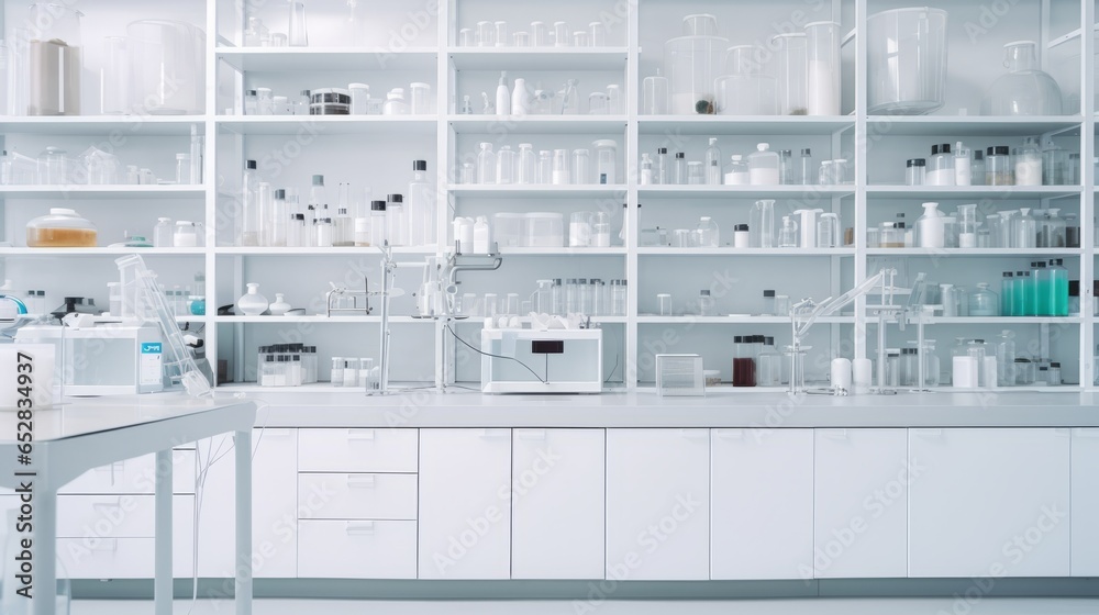 empty laboratory of modern scientific research,