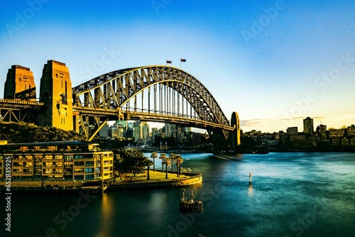 Breathtaking view of the Harbor Bridge in Sydney, Australia
