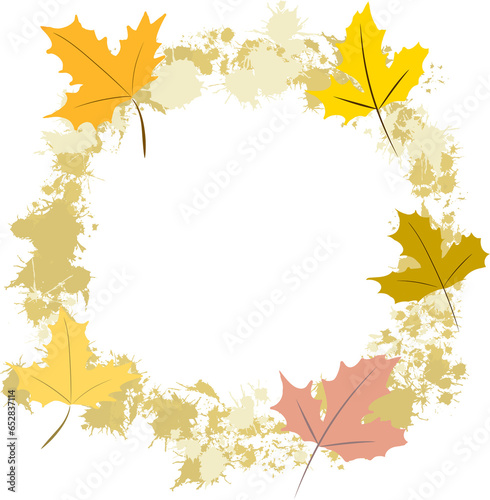 frame leaves autumn