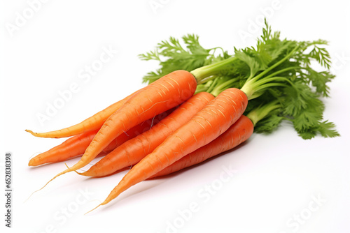 carrots on a white background