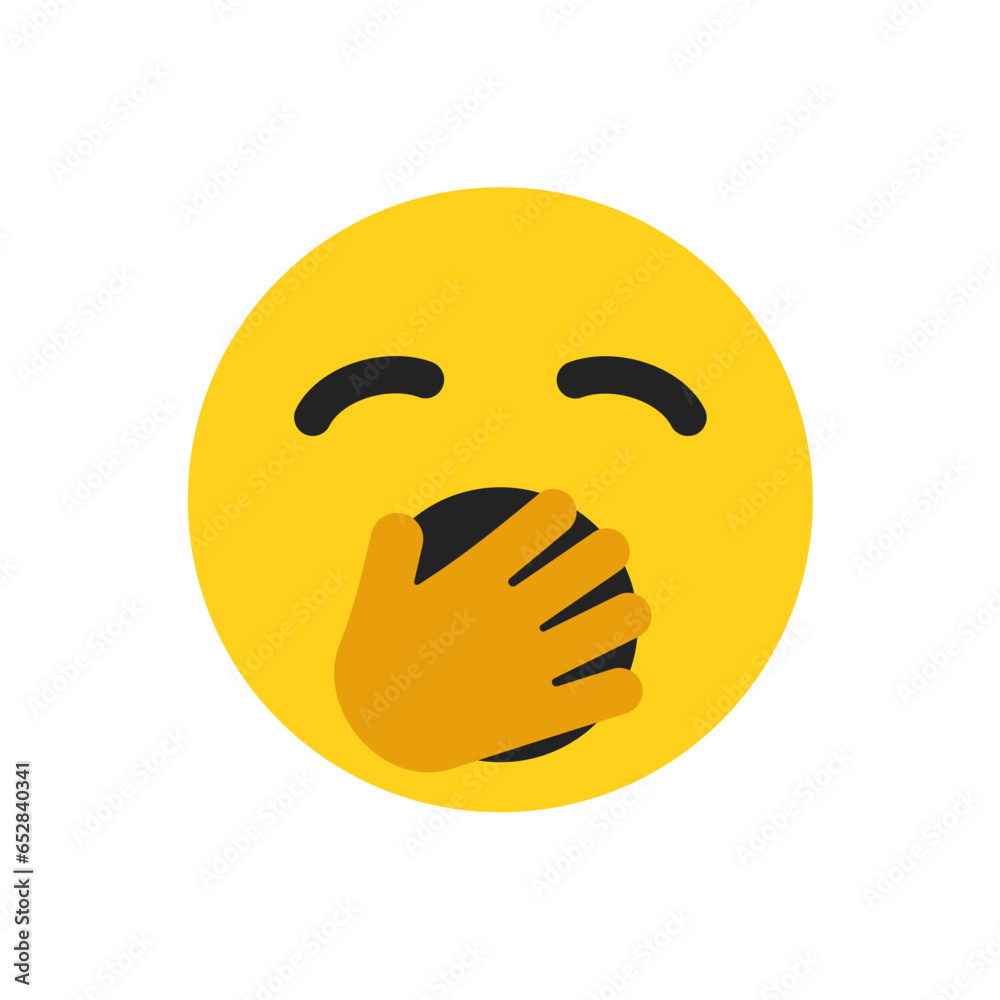 Fototapeta premium Bored Face - Emoticon