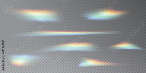 Vector rainbow crystal lights png. Light effect of a diamond explosion with glare. Blur effect with floating delicate sparkles and glass. Soaring plasma effect.	
