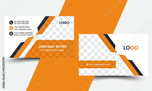 Modern luxury geometric stylish corporate business card template design. 