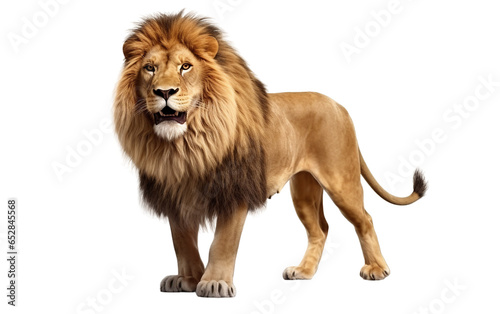 Kovu Brown Lion Isolated on Transparent Background PNG. Generative AI