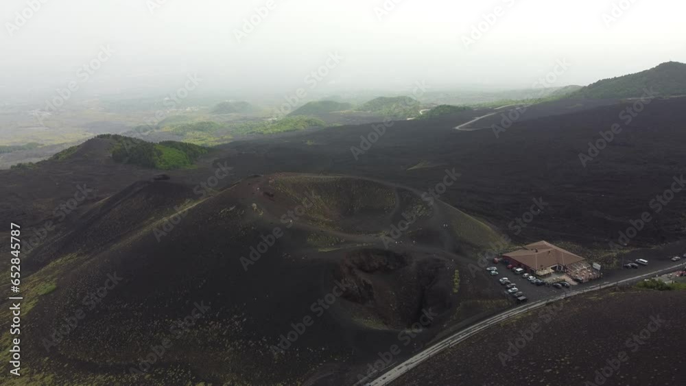 video col drone del vulcano etna a catania 