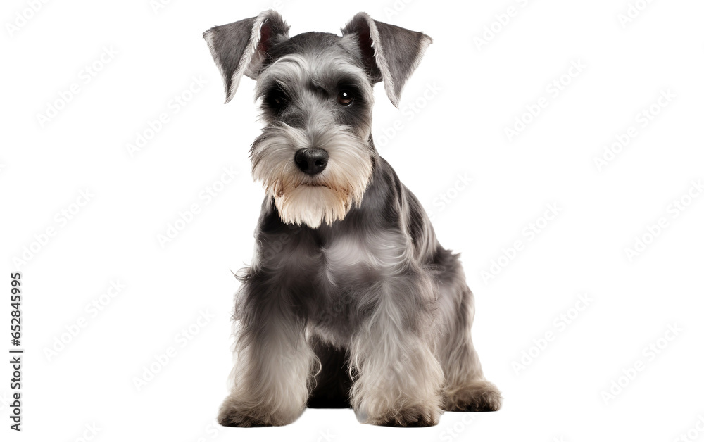 Miniature Brown Puppy Isolated on Transparent Background PNG. Generative AI