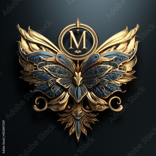 Luxury logo detailed with a double capital 
