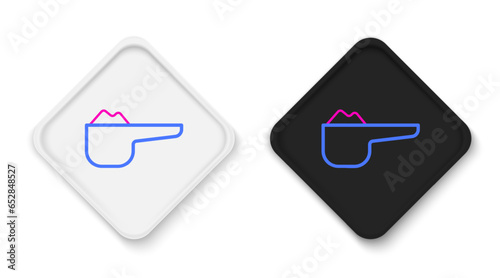 Line Sports nutrition bodybuilding proteine power drink and food icon isolated on white background. Colorful outline concept. Vector