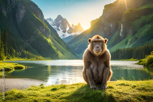 monkey in the mountains