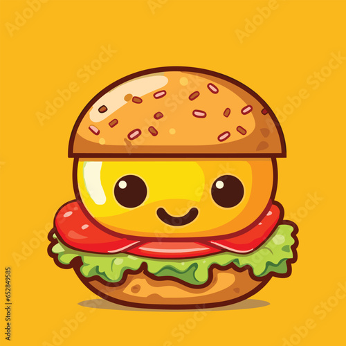 burger vector icon illustration
