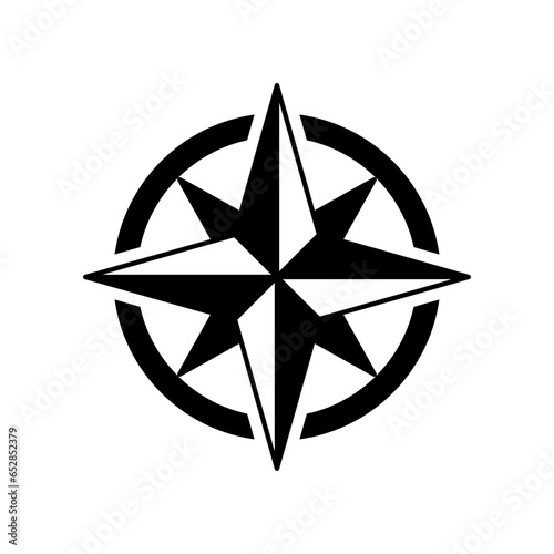 Compass wind rose icon. Nautical direction and navigation for geography exploration. Vector illustration design.