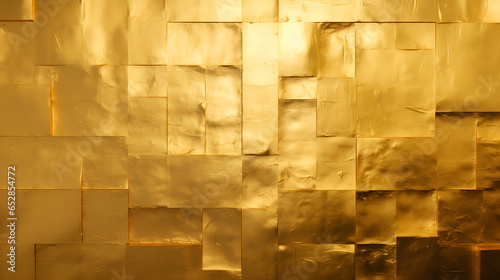 Wallpaper Mural Texture Squares gold background. Torontodigital.ca