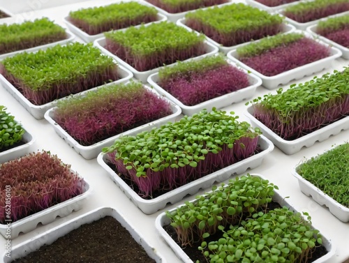A Tray Of Seedlings With Various Plants