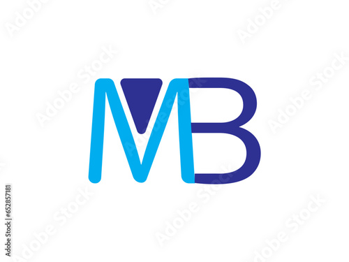 MB Letter Logo Design Template Vector . 
