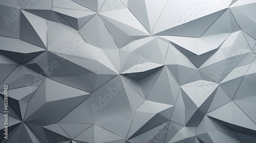 Geometric shapes made gray paper, abstract background.