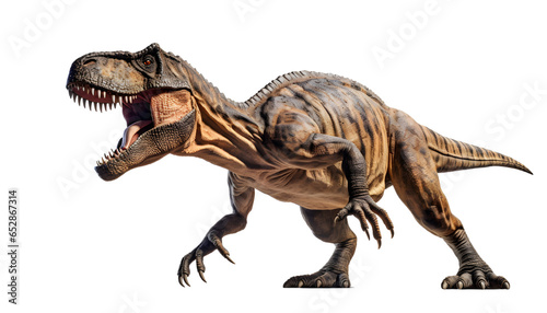 Tyrannosaurus Rex isolated on transparent background.