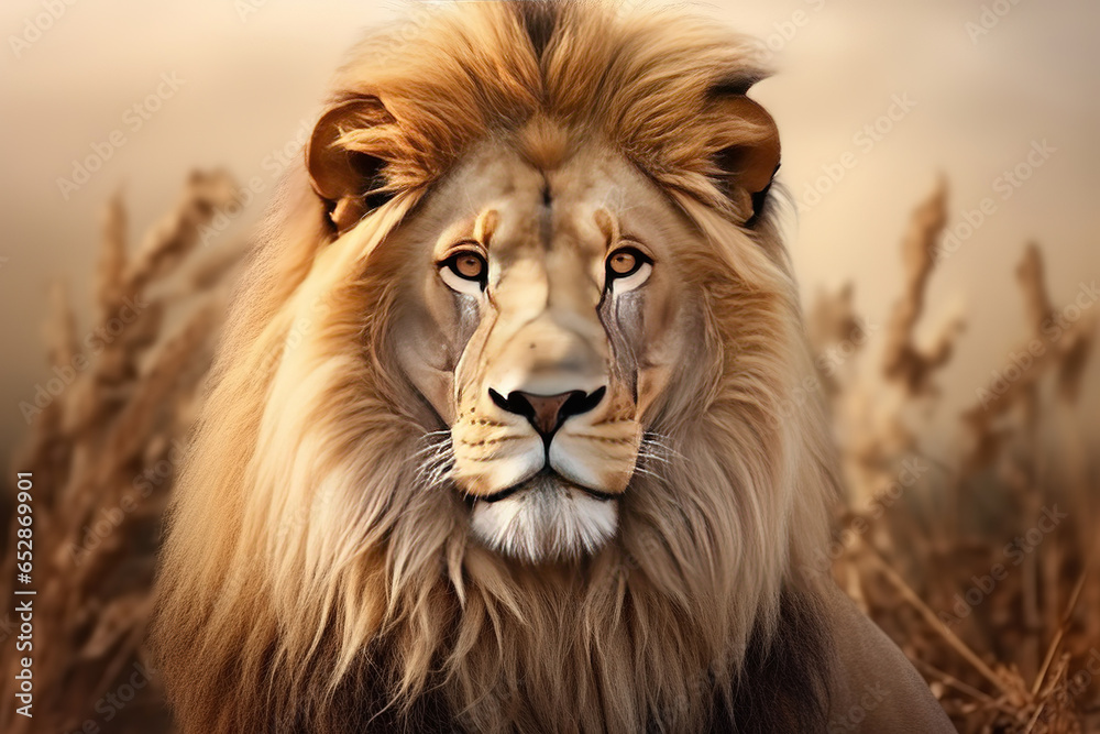 Fototapeta premium White Lion, Portrait Wildlife animal