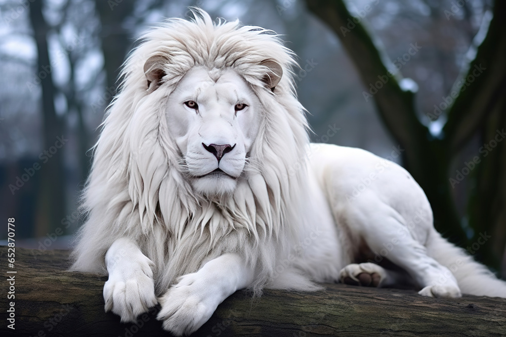 Obraz premium White Lion, Portrait Wildlife animal