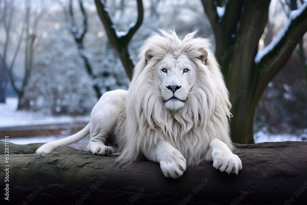 Obraz premium White Lion, Portrait Wildlife animal