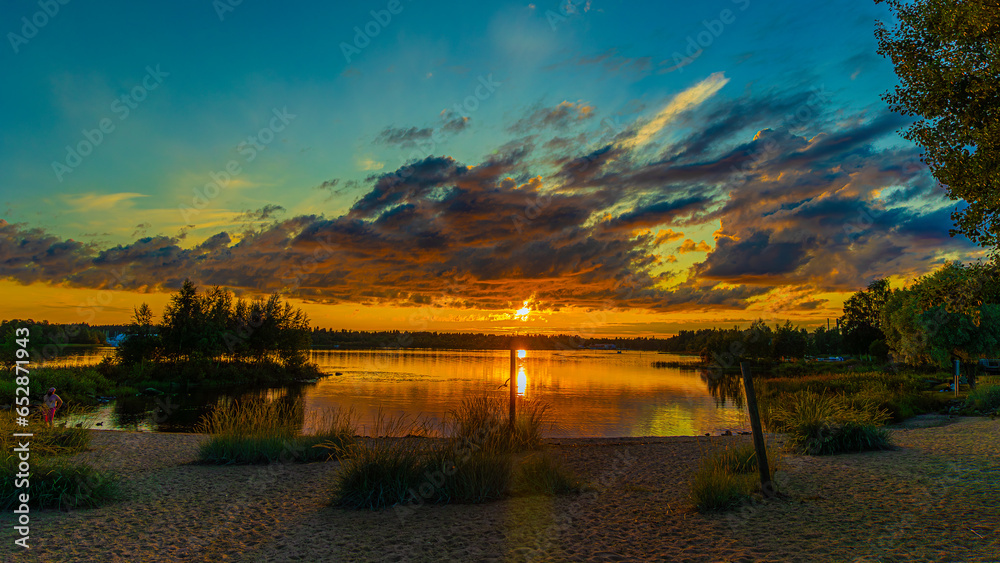 Zachód Słońca, Oulu