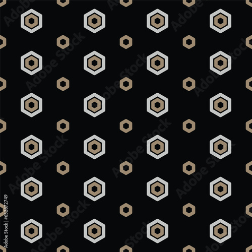 Seamless Geometric Abstract Pattern from Hexagons