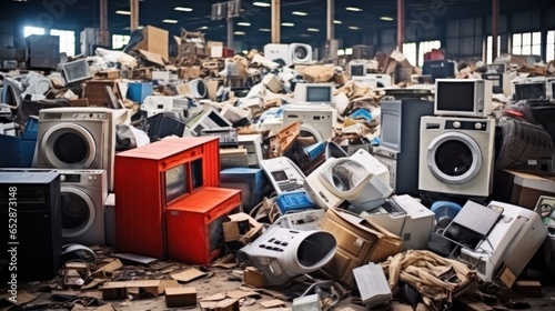 Collect and wait for disposal of electronic waste, refrigerators, washing machines, etc.