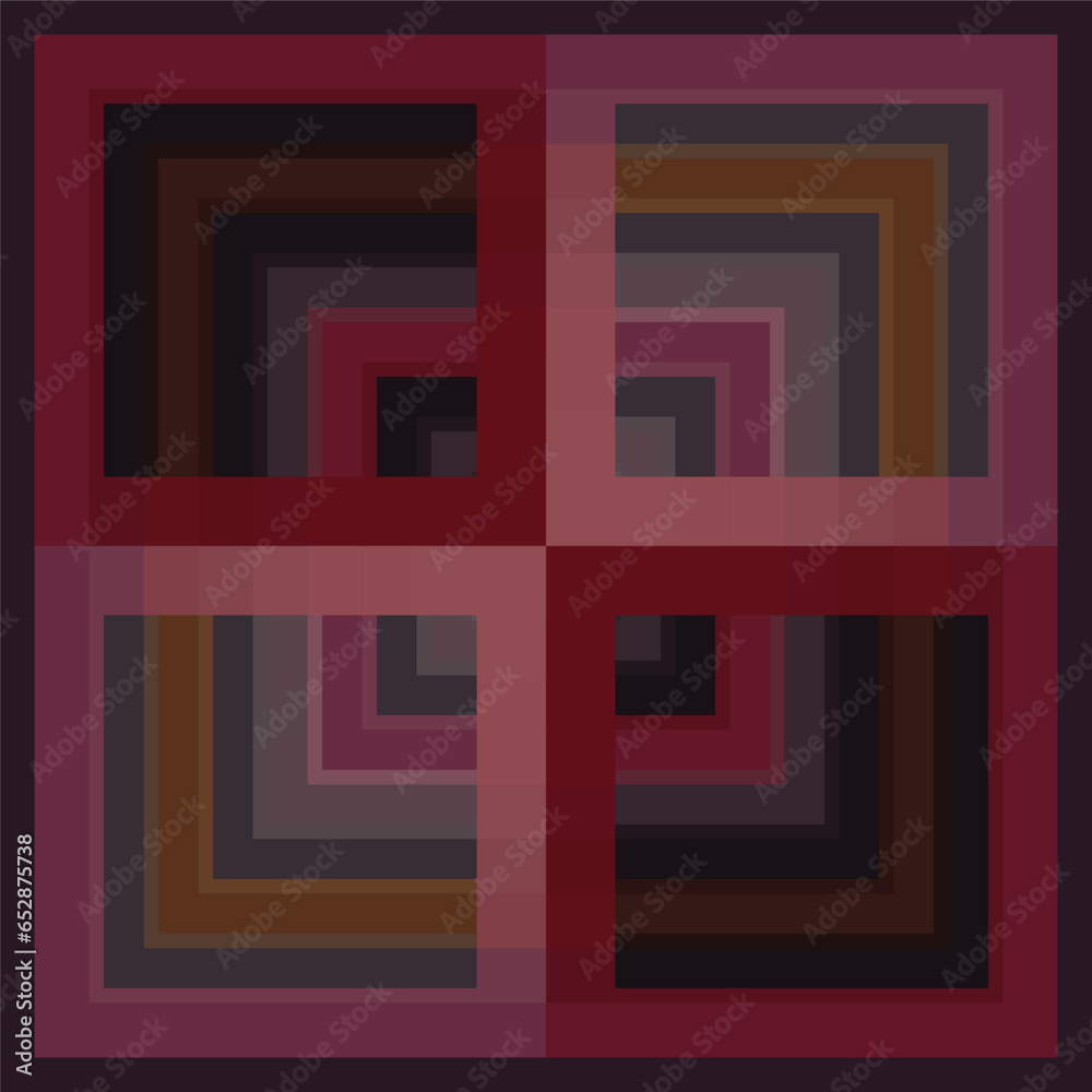 Fototapeta premium Abstract Modern Pattern Created from Repetitive Shapes