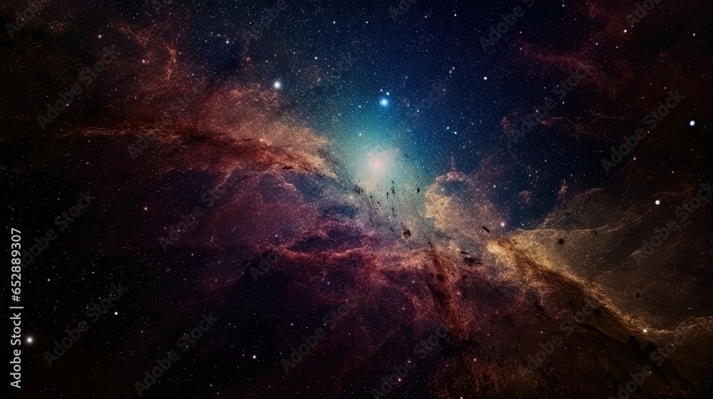 Galaxy and universe light. Galaxies sky in space Planets and stars beauty of space exploration - obrazy, fototapety, plakaty 
