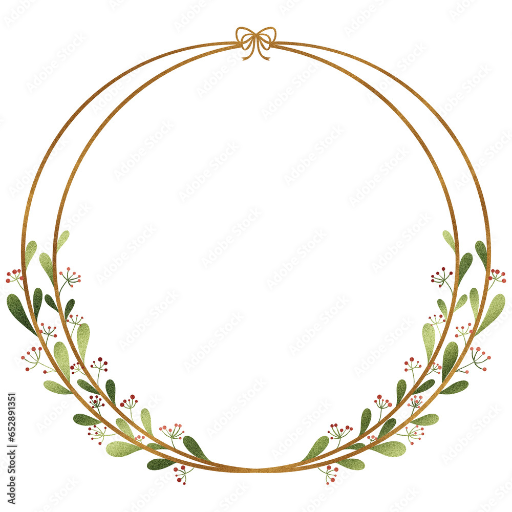 Fototapeta premium Christmas glitter frame 