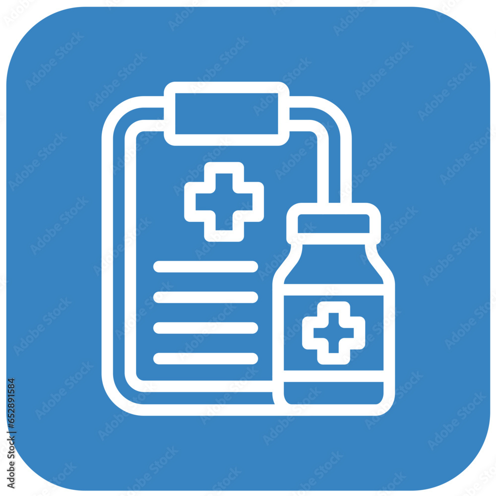 Medical Prescription Vector Icon Design Illustration Medical Prescription Vector Icon Design Illustration