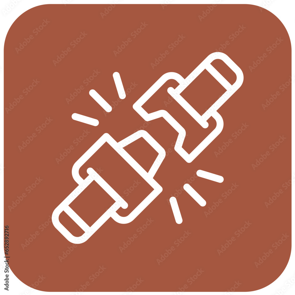 Seat belt Vector Icon Design Illustration Seat belt Vector Icon Design Illustration