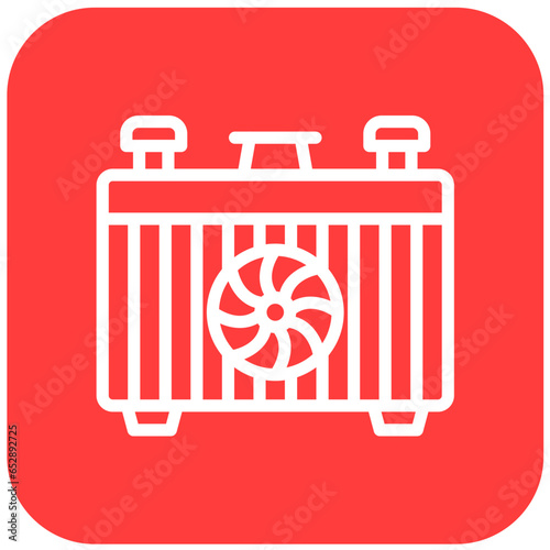 Car radiator Vector Icon Design Illustration