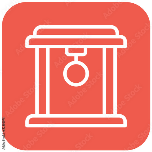 Torii Gate Vector Icon Design Illustration