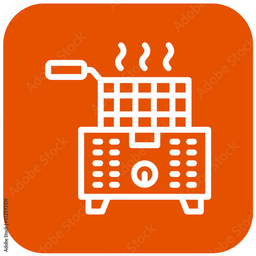 Deep Fryer Vector Icon Design Illustration