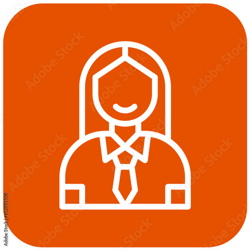 Businesswoman Vector Icon Design Illustration