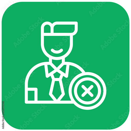 Reject Vector Icon Design Illustration