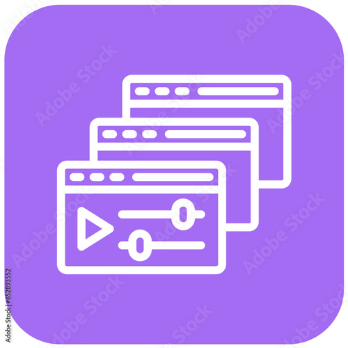 Courses Vector Icon Design Illustration