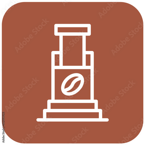 Aeropress Vector Icon Design Illustration