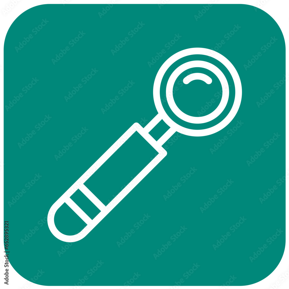 Mouth Mirror Vector Icon Design Illustration