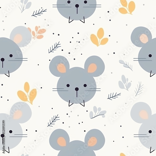 seamless pattern with mouse
