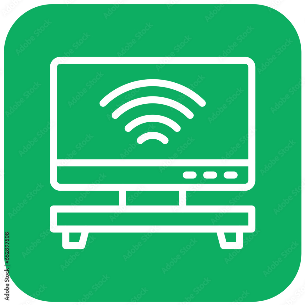 Smart TV Vector Icon Design Illustration Smart TV Vector Icon Design Illustration