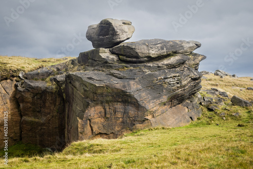 Walking along the Pennine Way from the White House towards Stoodley pike photo