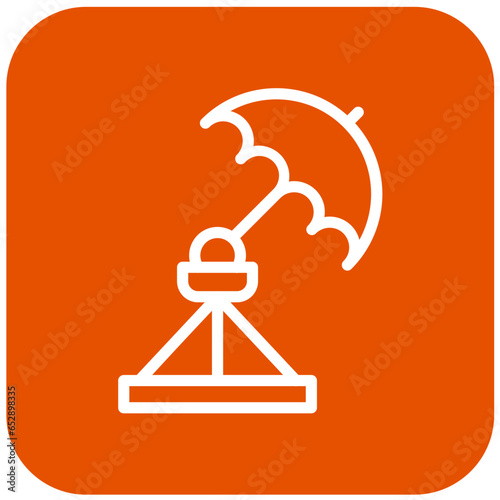 Umbrella light Vector Icon Design Illustration