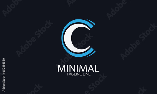 letter icon C vector