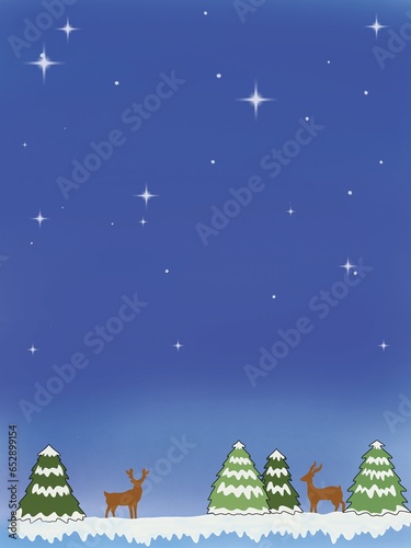 christmas background with christmas tree