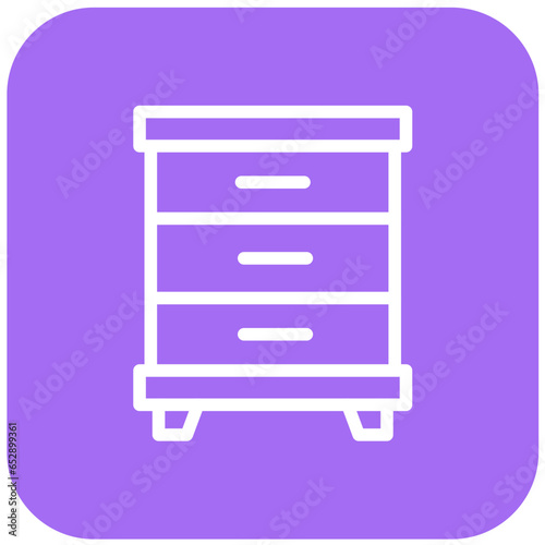 Cabinet Vector Icon Design Illustration