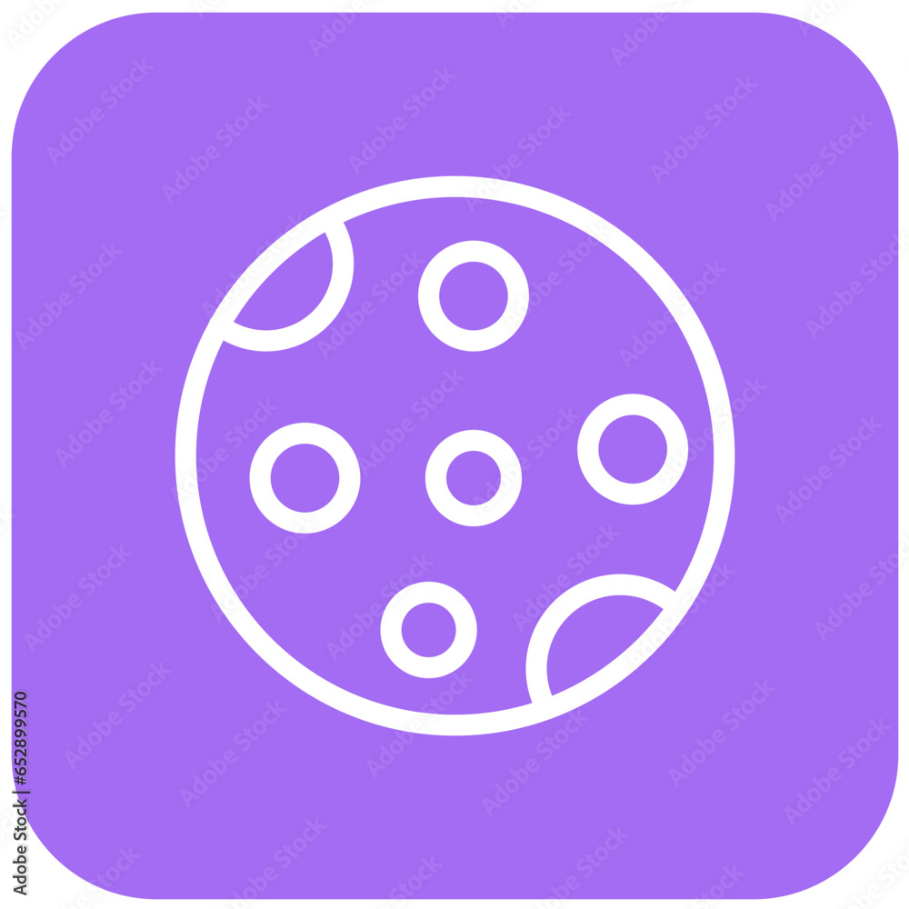 Full Moon Vector Icon Design Illustration